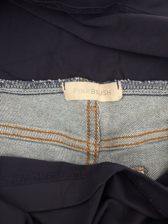 Pink blush maternity size 32 jeans with fabric waistband - Picture 12 of 13